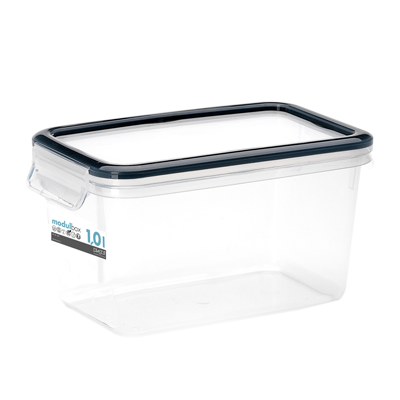 Modul-box m/gummi i låg 1,0 L
