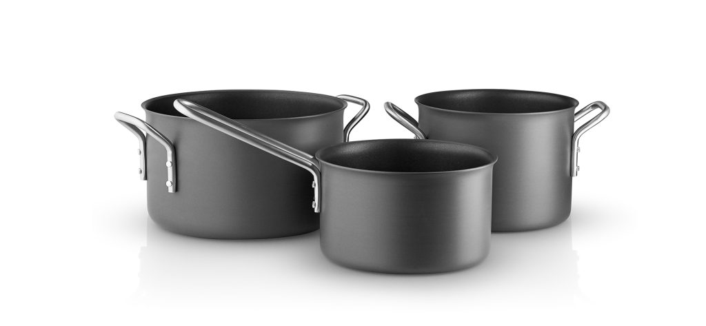 Grydesæt 3 dele Dura Line (kasserolle 1,8l, gryde 2,5l, gryde 3,8l)
