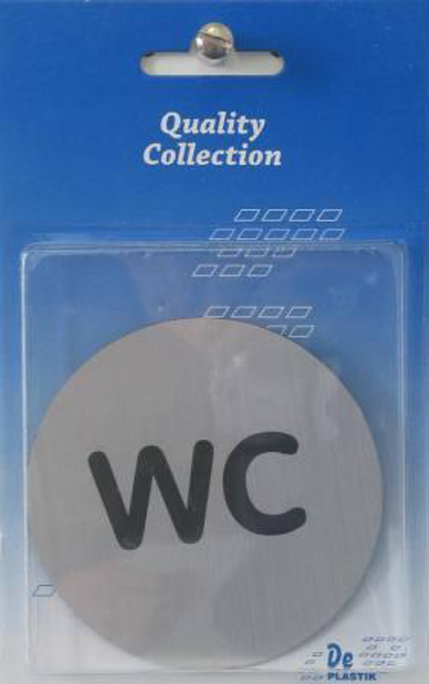 Skilt selvklæbende “WC”
