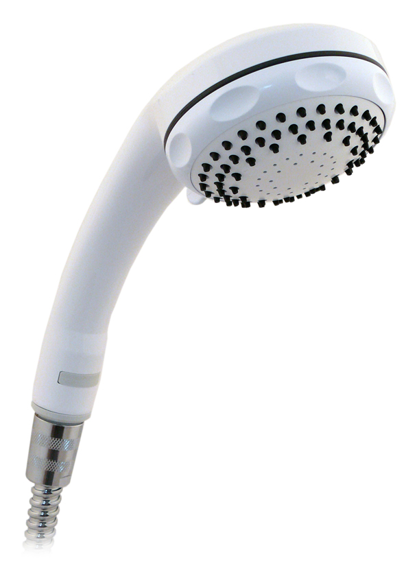 Tandrup brusehoved hvid 3F Powerline Easy Clean – AntiTwist