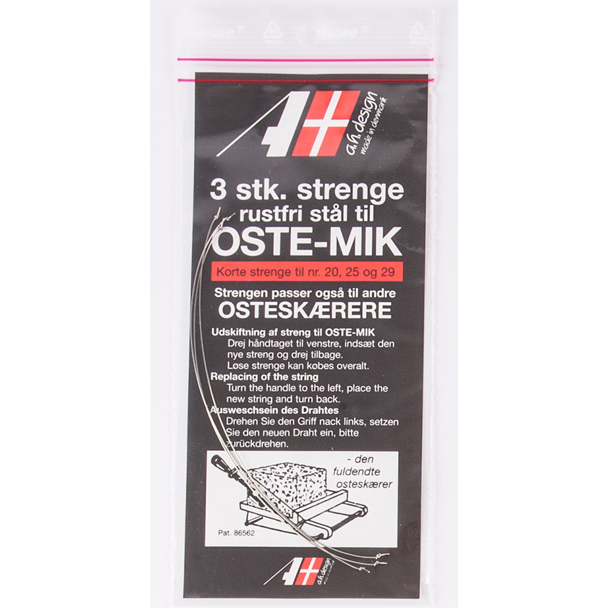 Osteklinger Ostemik kort (12 cm.)