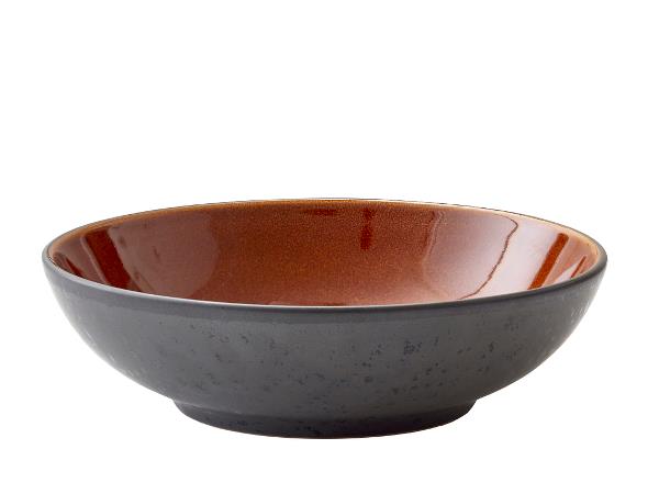 Pastaskål 20 cm sort/amber Bitz