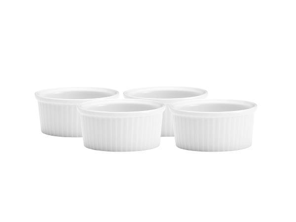 Pillivuyt ramekin lav nr.1 4 stk hvid 15 cl Ø9cm H4cm
